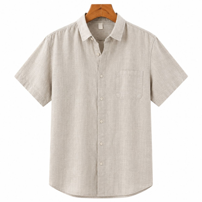 Santorini 100% Linen Short Sleeve Shirt
