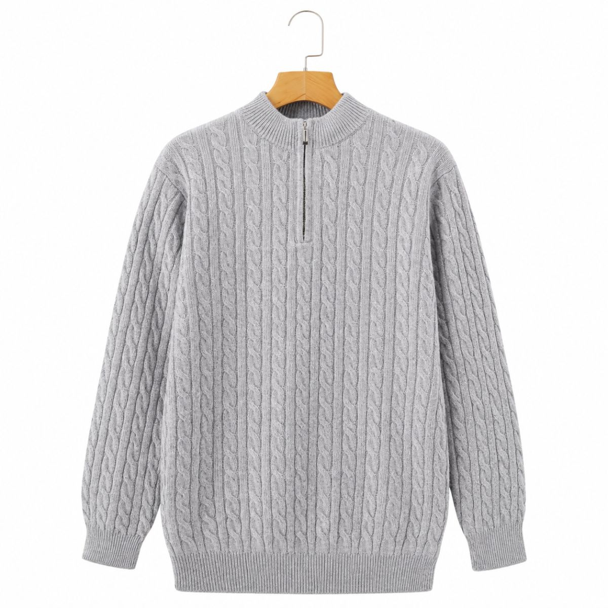 Halton Cashmere Half-Zip Sweater