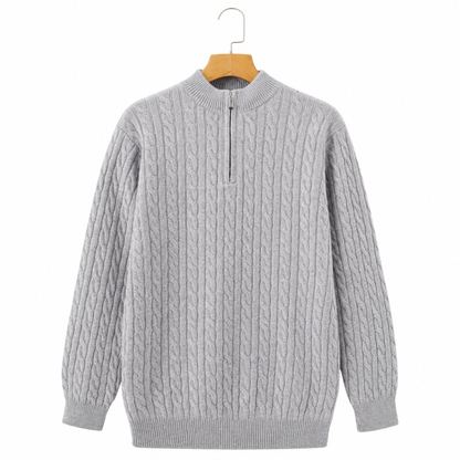 Halton Cashmere Half-Zip Sweater