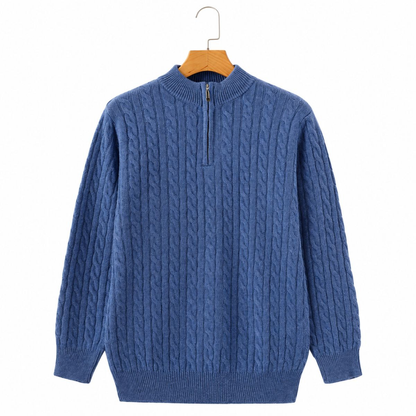 Halton Cashmere Half-Zip Sweater